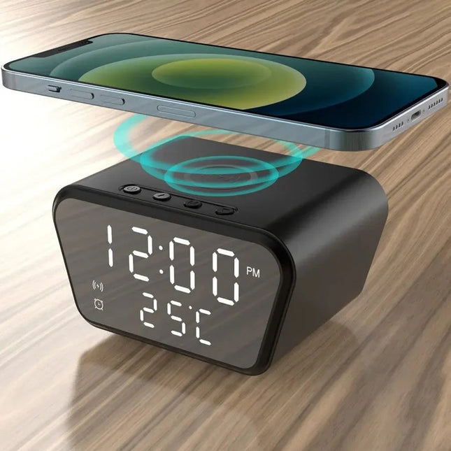 Sveglia digitale con caricatore wireless
