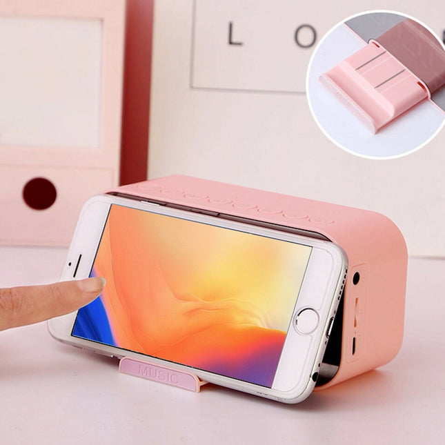 Sveglia digitale Bluetooth rosa per ragazze