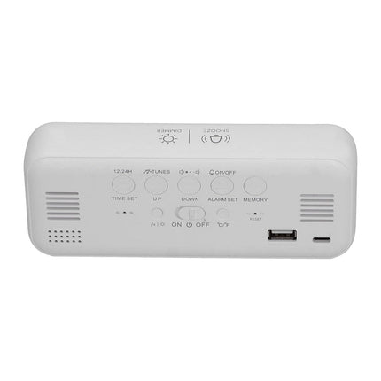 Sveglia digitale bianca di design moderno