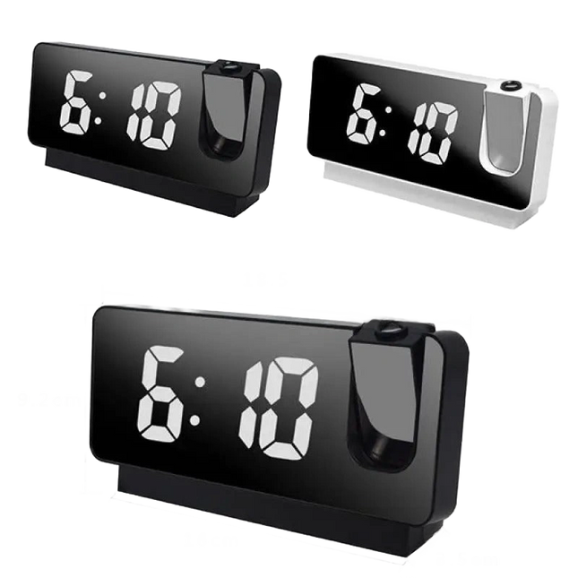 Sveglia digitale con proiettore a soffitto