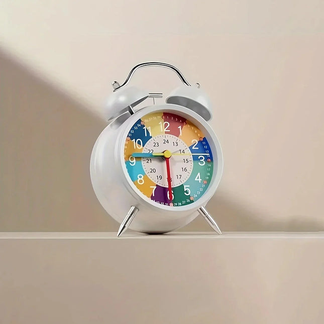 Sveglia educativa colorata con doppia campana