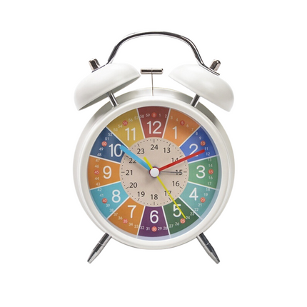 Sveglia educativa colorata con doppia campana