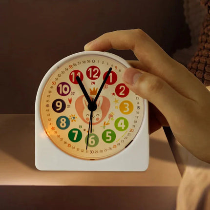 Sveglia educativa con coniglio rosa