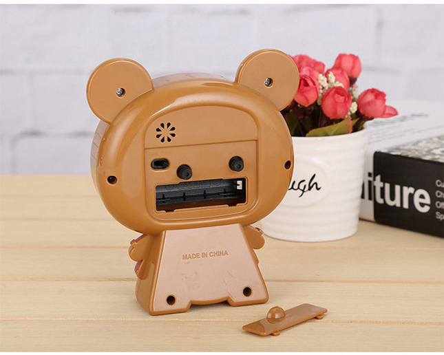 Sveglia analogica per bambini design orsetto