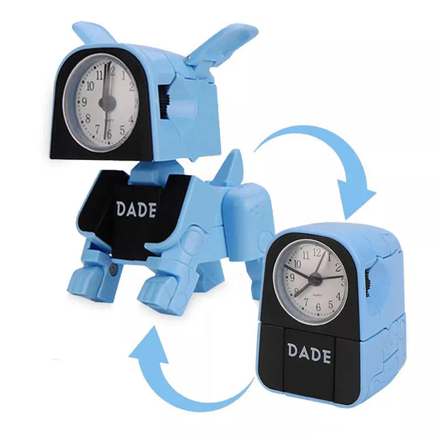 Sveglia robot cane trasformabile per bambini