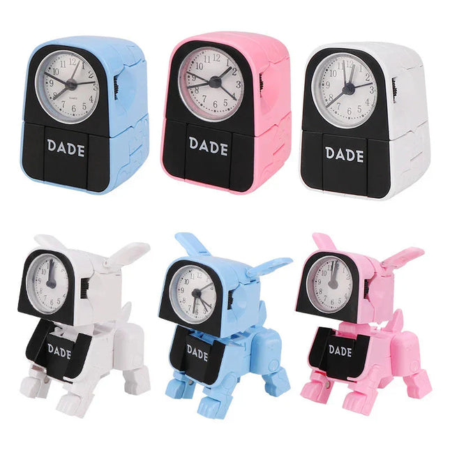 Sveglia robot cane trasformabile per bambini