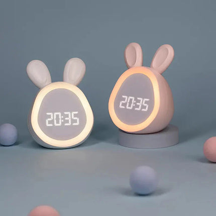 Sveglia coniglio con orecchie luminose