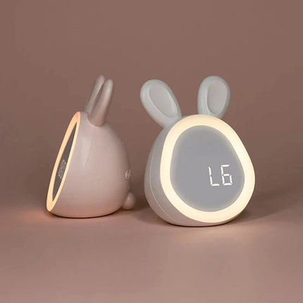 Sveglia coniglio con orecchie luminose
