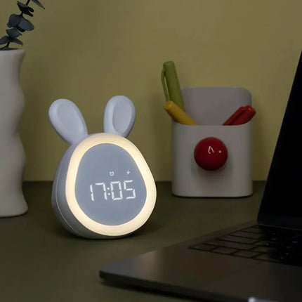 Sveglia coniglio con orecchie luminose