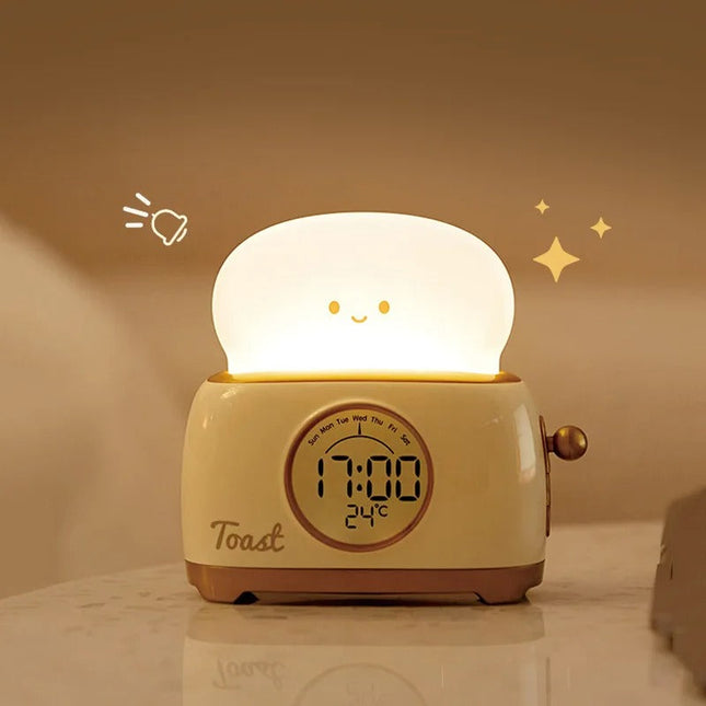 Sveglia toast con luce notturna divertente