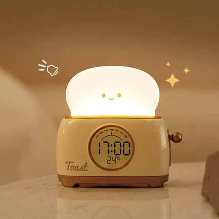 Sveglia toast con luce notturna divertente