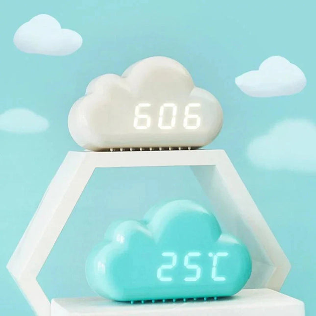 Sveglia digitale nuvola con luce notturna