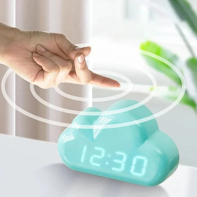 Sveglia digitale nuvola con luce notturna