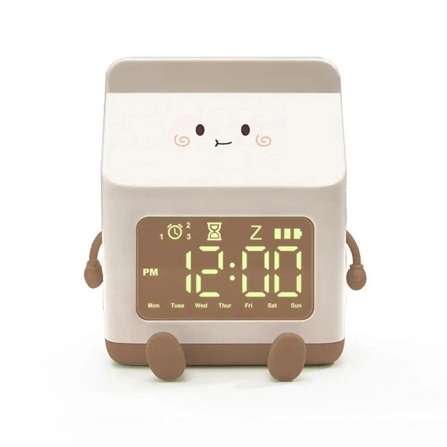 Sveglia digitale cartone del latte