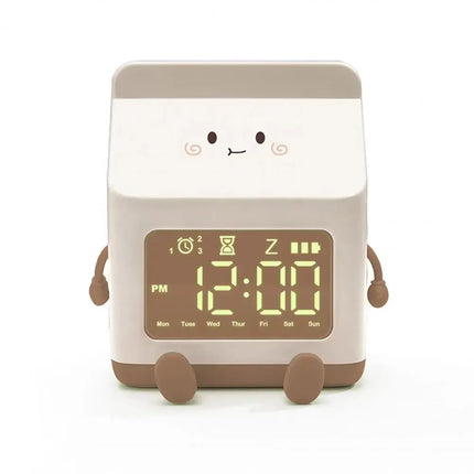 Sveglia digitale cartone del latte