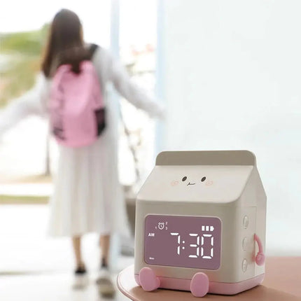 Sveglia digitale cartone del latte