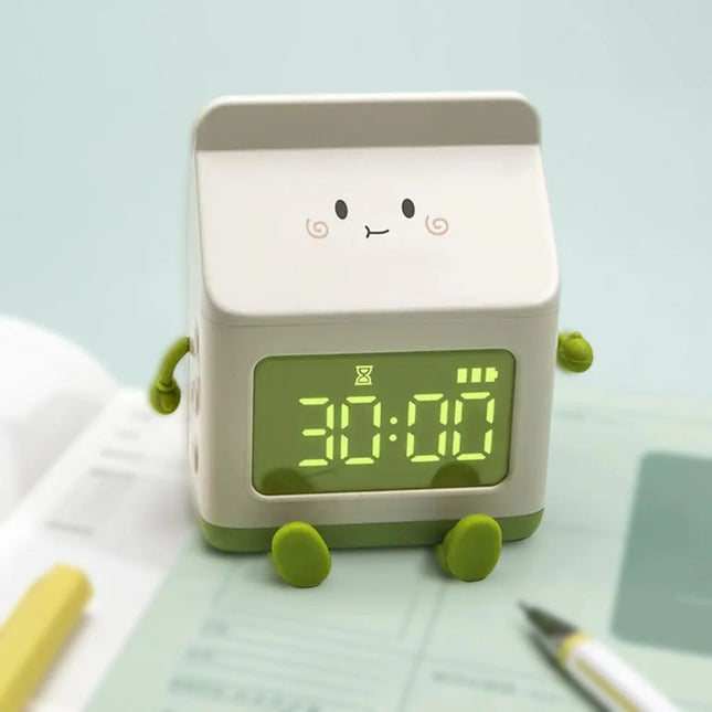 Sveglia digitale cartone del latte