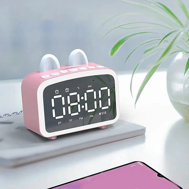 Sveglia coniglietto digitale con termometro