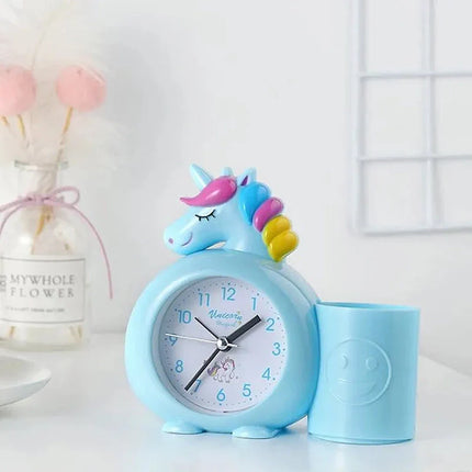Sveglia unicorno azzurra per bambini