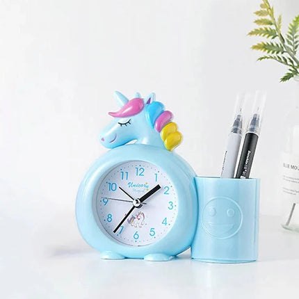 Sveglia unicorno azzurra per bambini