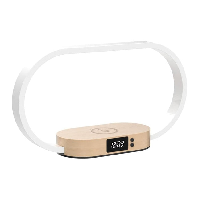 Lampada da comodino con sveglia