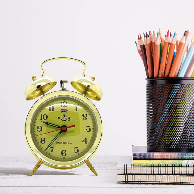 Sveglia meccanica dorata stile vintage