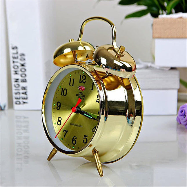 Sveglia meccanica dorata stile vintage