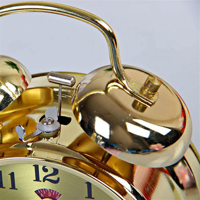 Sveglia meccanica dorata stile vintage