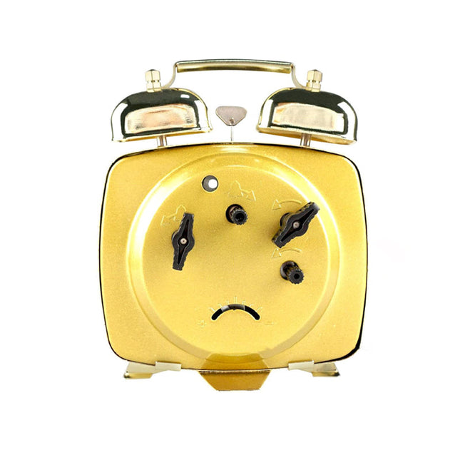 Piccola sveglia meccanica con campanelli