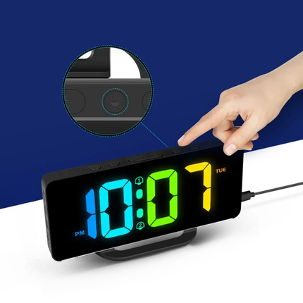 Sveglia digitale a specchio con USB