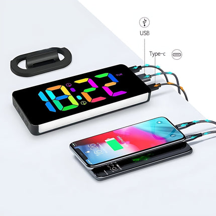 Sveglia digitale a specchio con USB