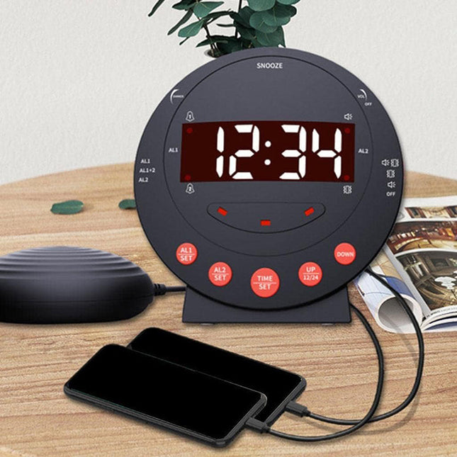 Sveglia con vibrazione per sordi nera