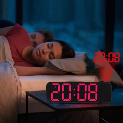 Sveglia digitale a specchio con proiettore