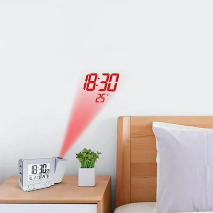 Sveglia con proiezione ora e temperatura