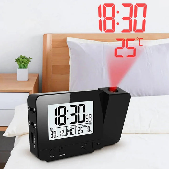 Sveglia con proiezione ora e temperatura