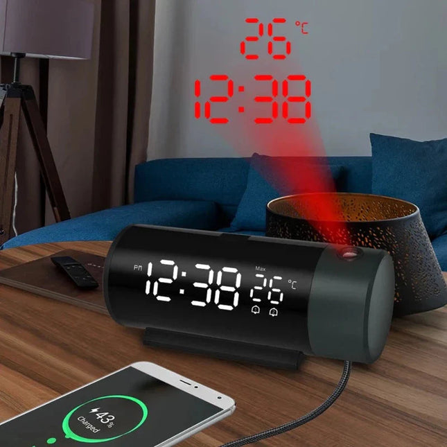 Sveglia con proiettore orientabile per soffitto