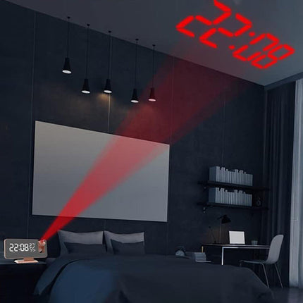 Sveglia digitale con proiettore oro rosa