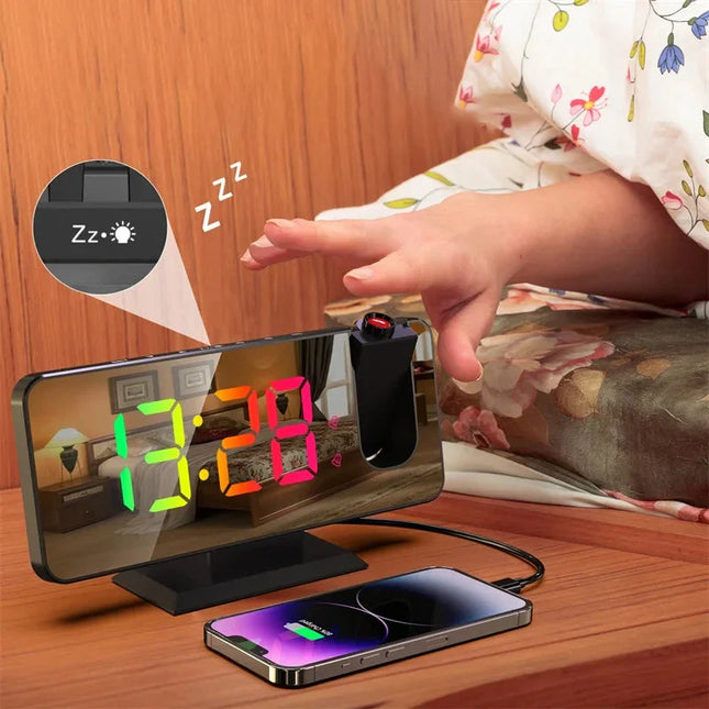 Sveglia elettrica con proiezione ora soffitto