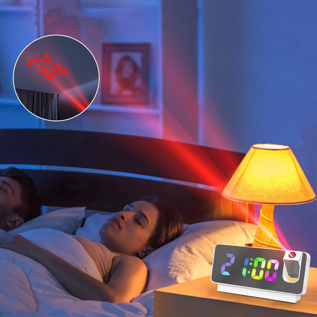 Sveglia digitale con proiettore e USB