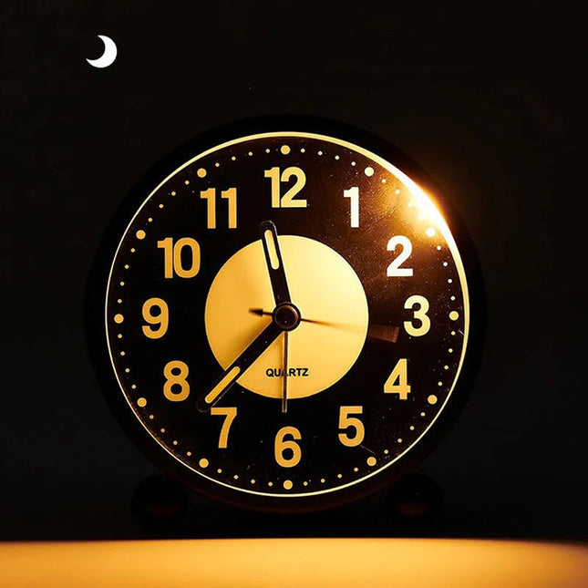 Sveglia rotonda analogica a batteria