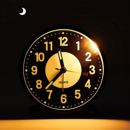 Sveglia rotonda analogica a batteria