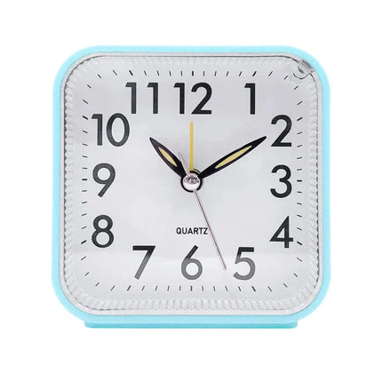 Sveglia quadrata analogica e silenziosa