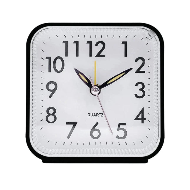Sveglia quadrata analogica e silenziosa