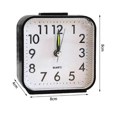 Sveglia quadrata analogica e silenziosa