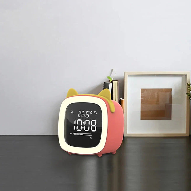 Sveglia gatto con luce notturna