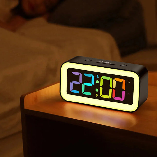 Sveglia digitale luminosa con luce notturna