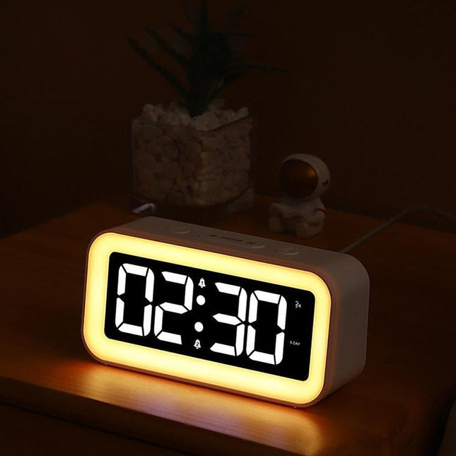 Sveglia digitale luminosa con luce notturna