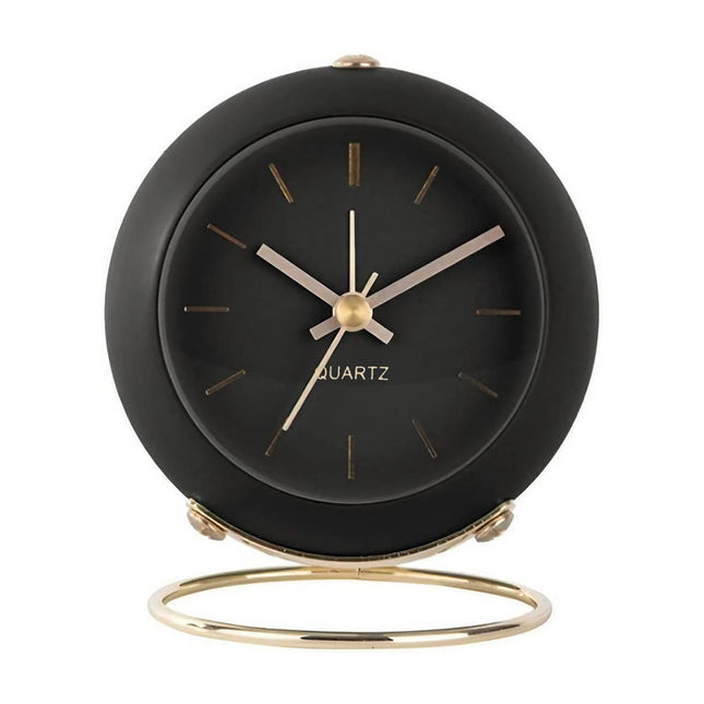 Sveglia nera da tavolo design vintage