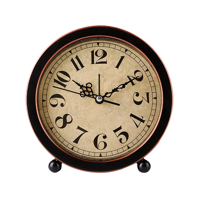 Sveglia rotonda da tavolo vintage