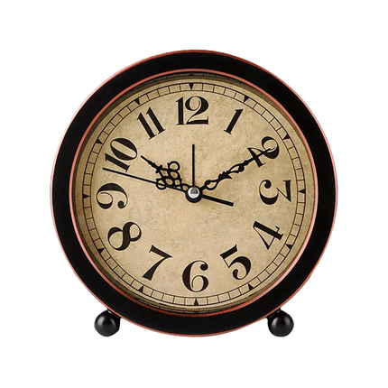 Sveglia rotonda da tavolo vintage